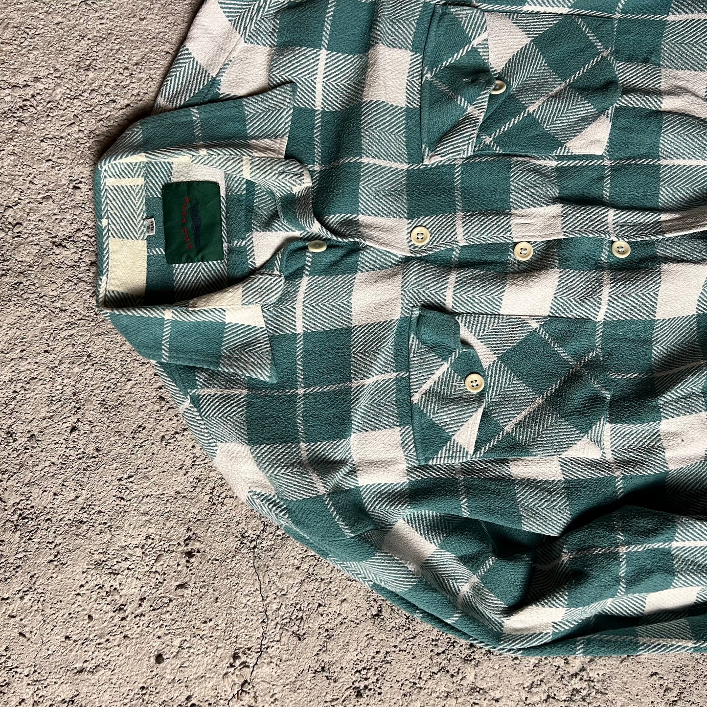 Vintage Flanellhemd türkies/ L