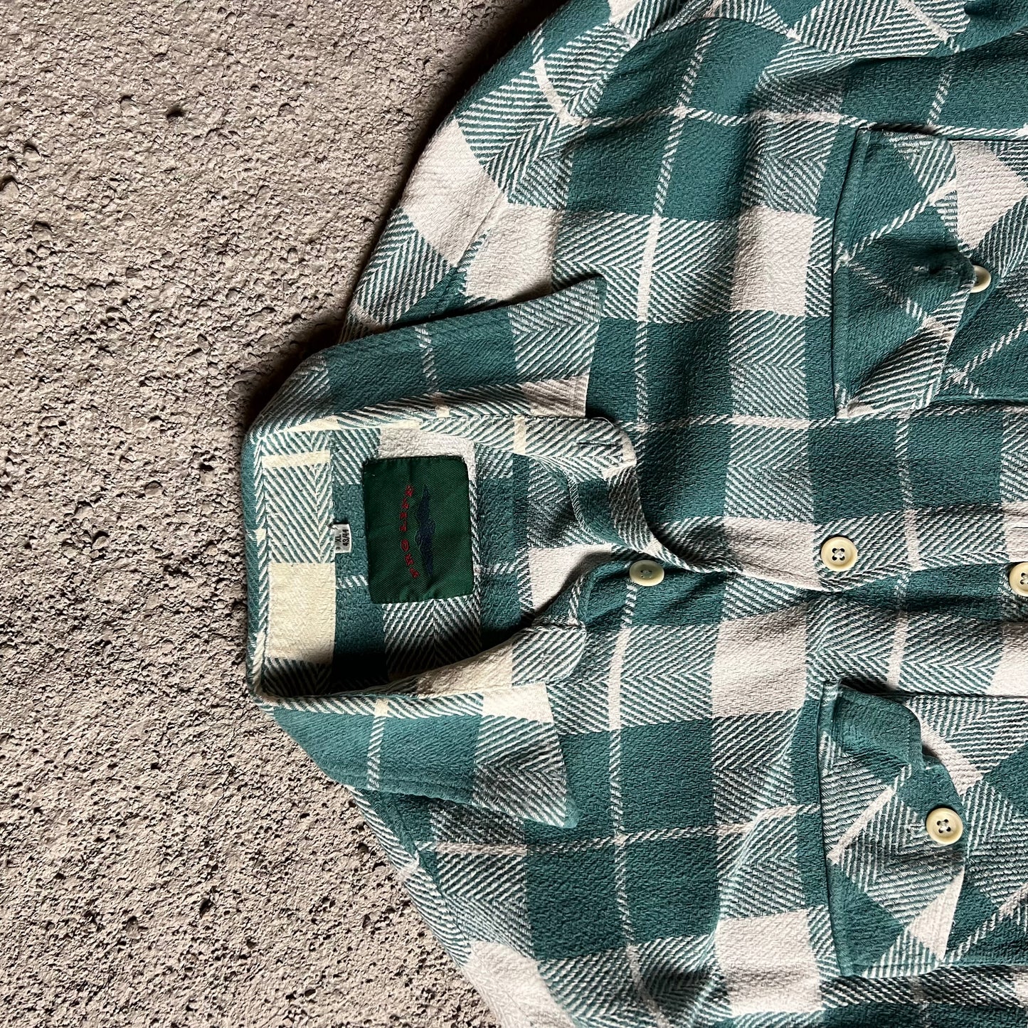 Vintage Flanellhemd türkies/ L