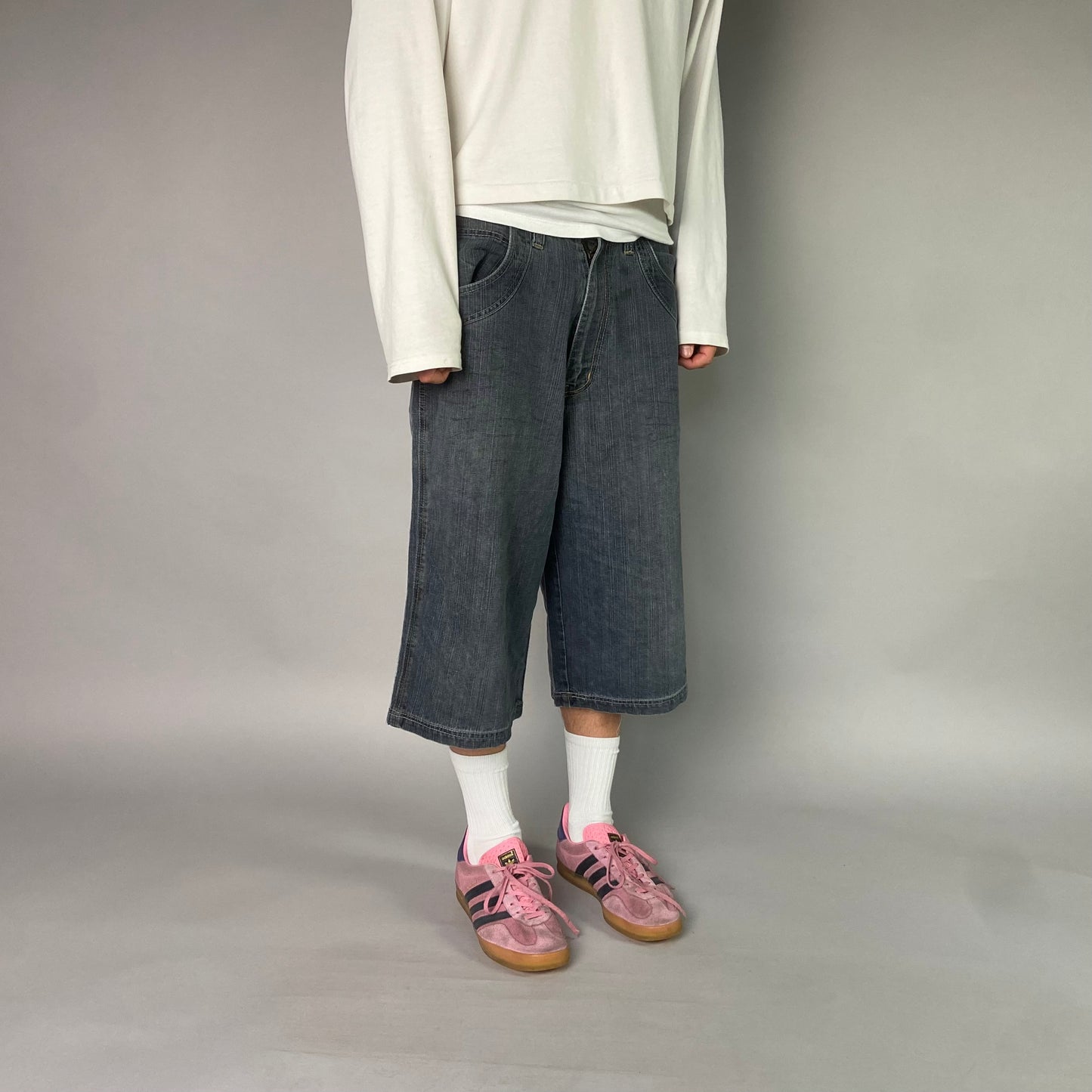 Vintage Raw Blue Jorts/ 34 (M)