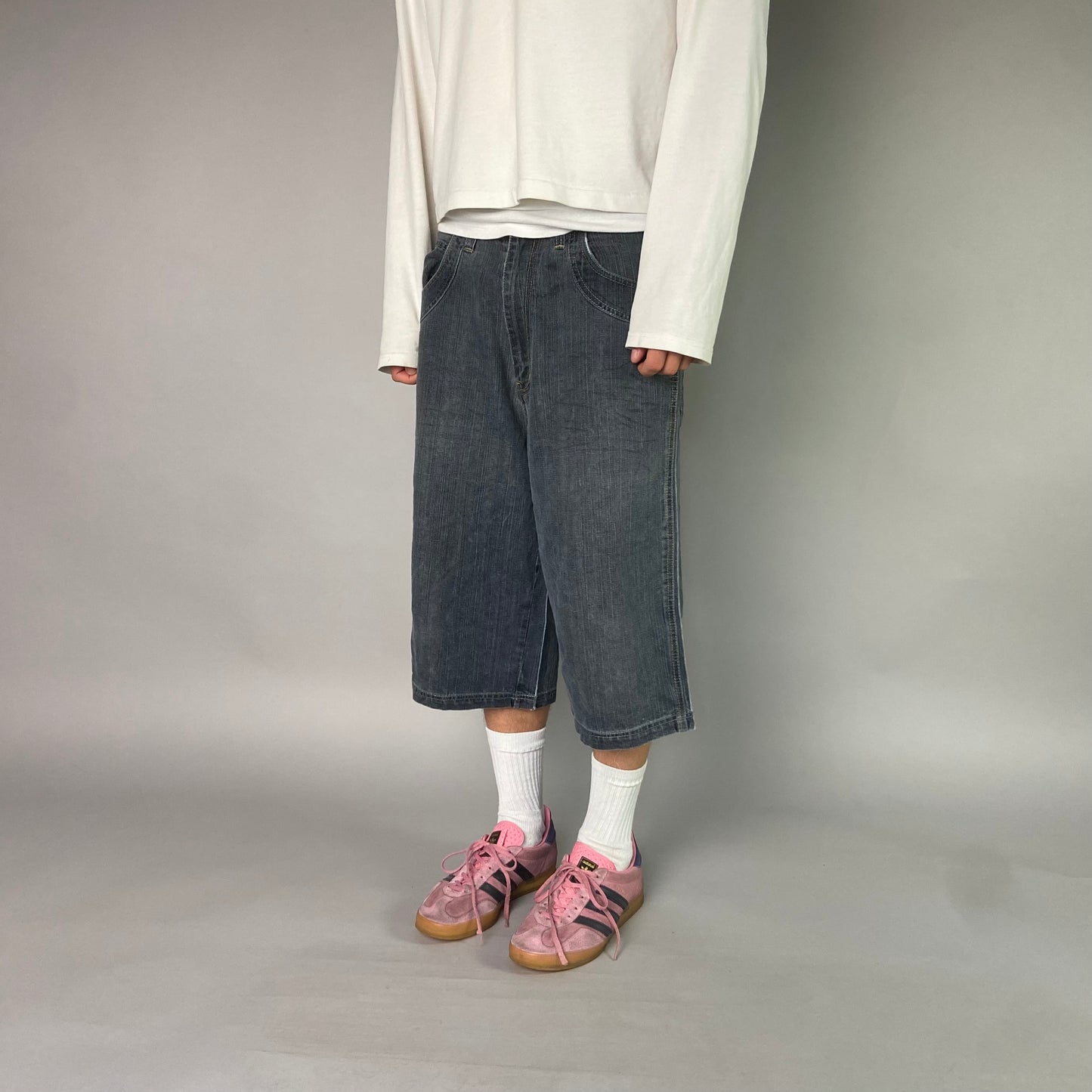Vintage Raw Blue Jorts/ 34 (M)