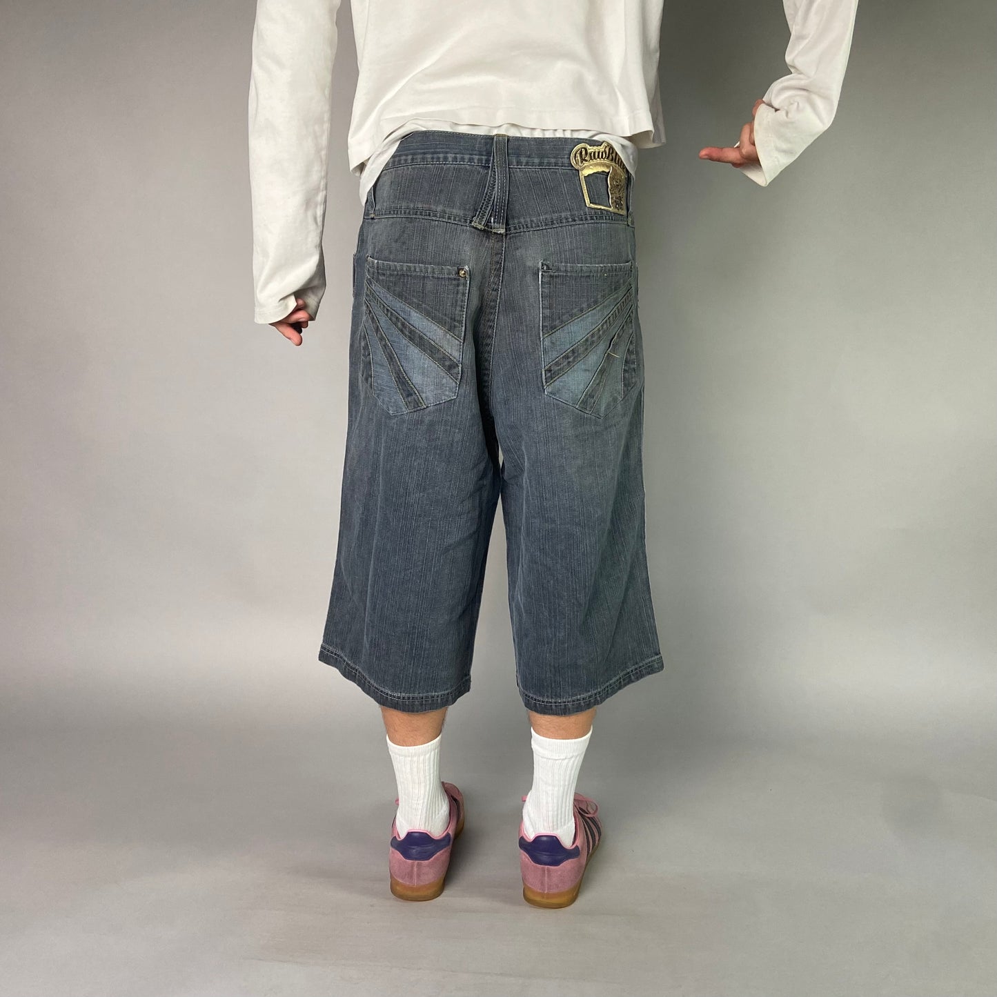 Vintage Raw Blue Jorts/ 34 (M)