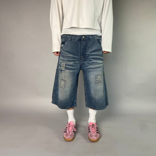 Vintage Hip Hop disdressed Jorts/ 38 (XL)