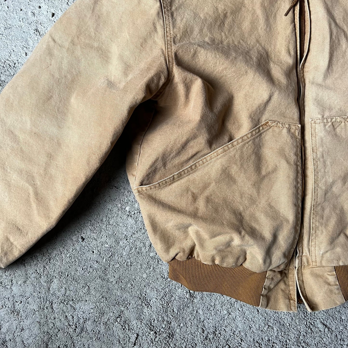 Vintage Workwear Jacke Beige/ M