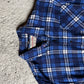 Vintage Flanellhemd blau karriert/ L