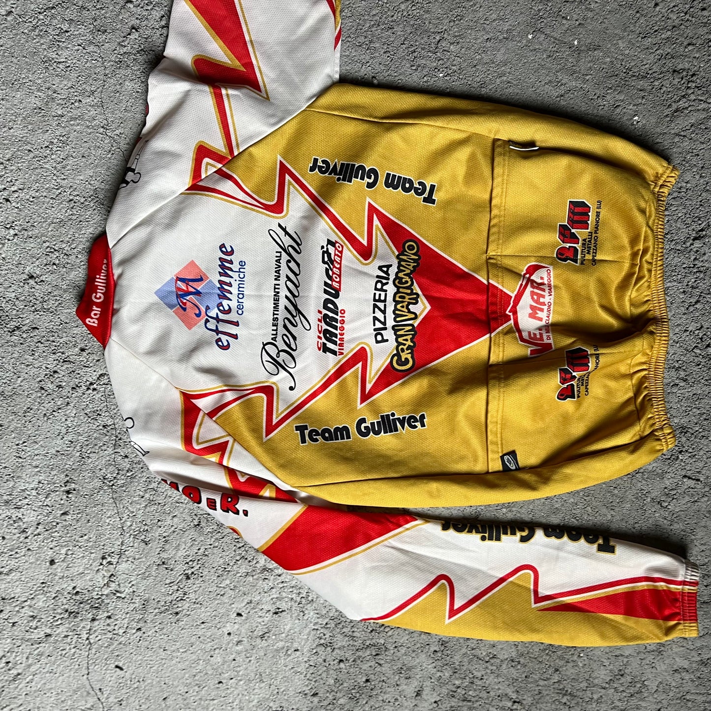 Vintage Racer Jacke weiß/ M