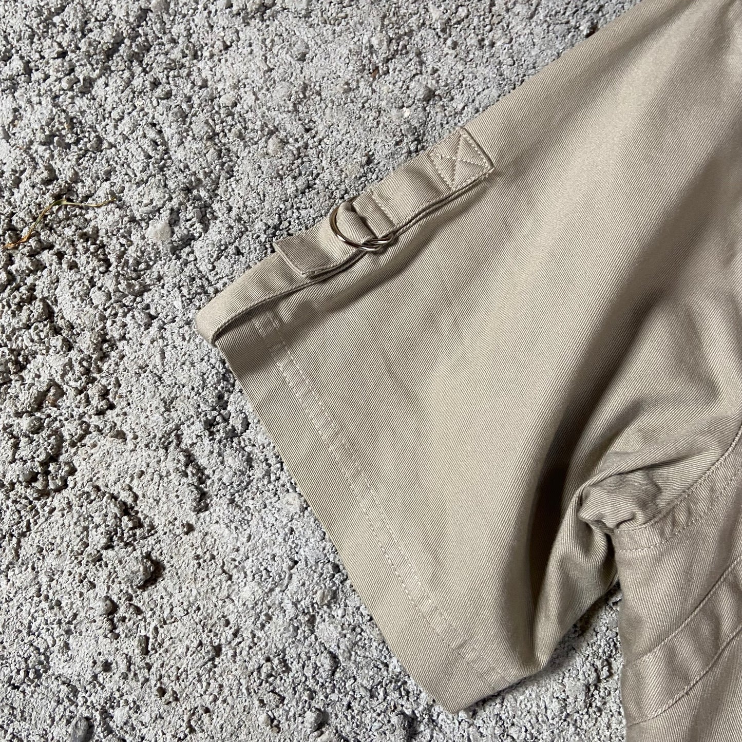 Vintage Heavy Cropped Hemd beige/ M