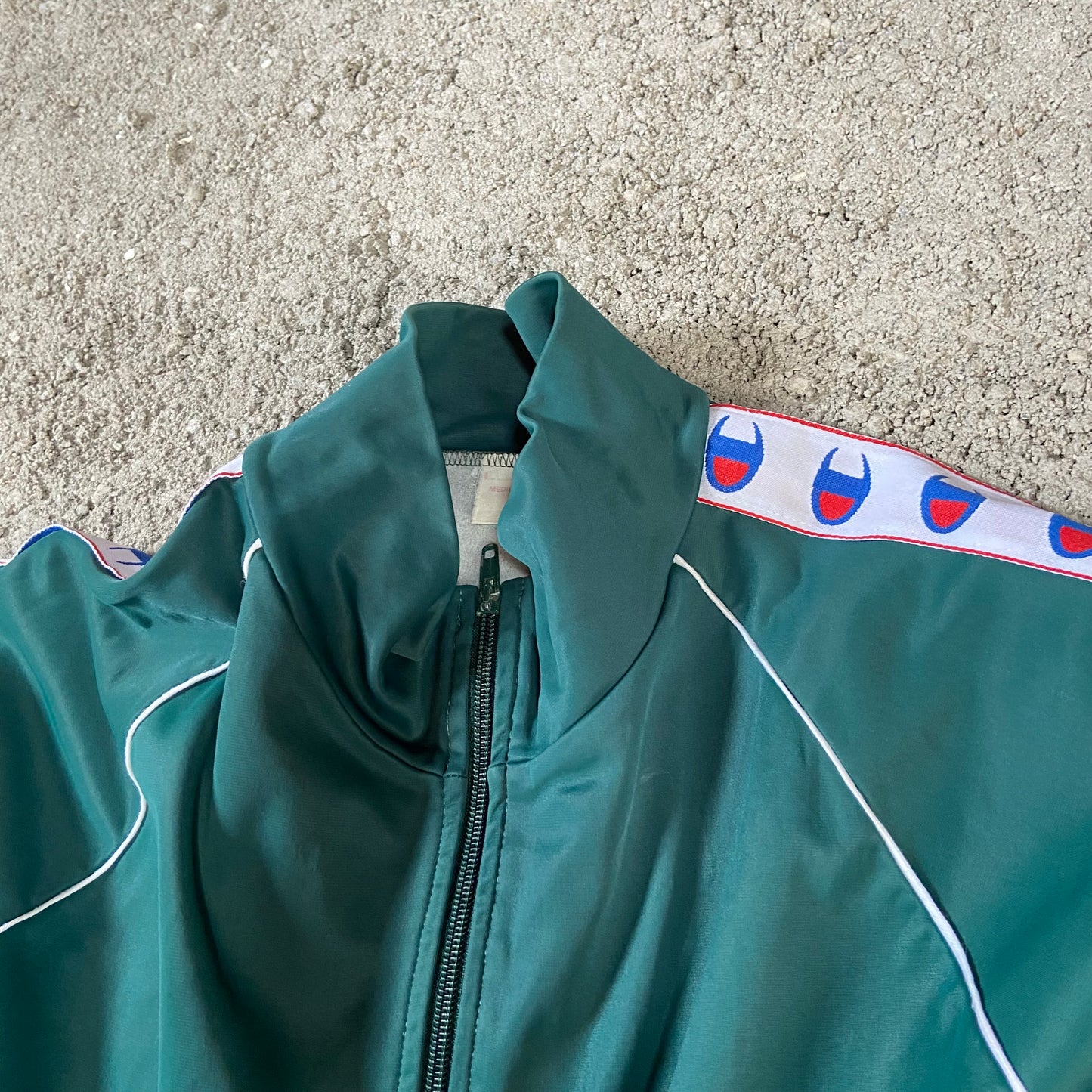 Vintage Champion Trackjacket grün/ L