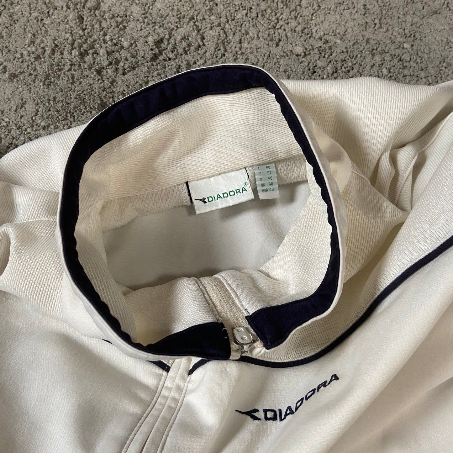 Vintage Trackjacket weiß/ L