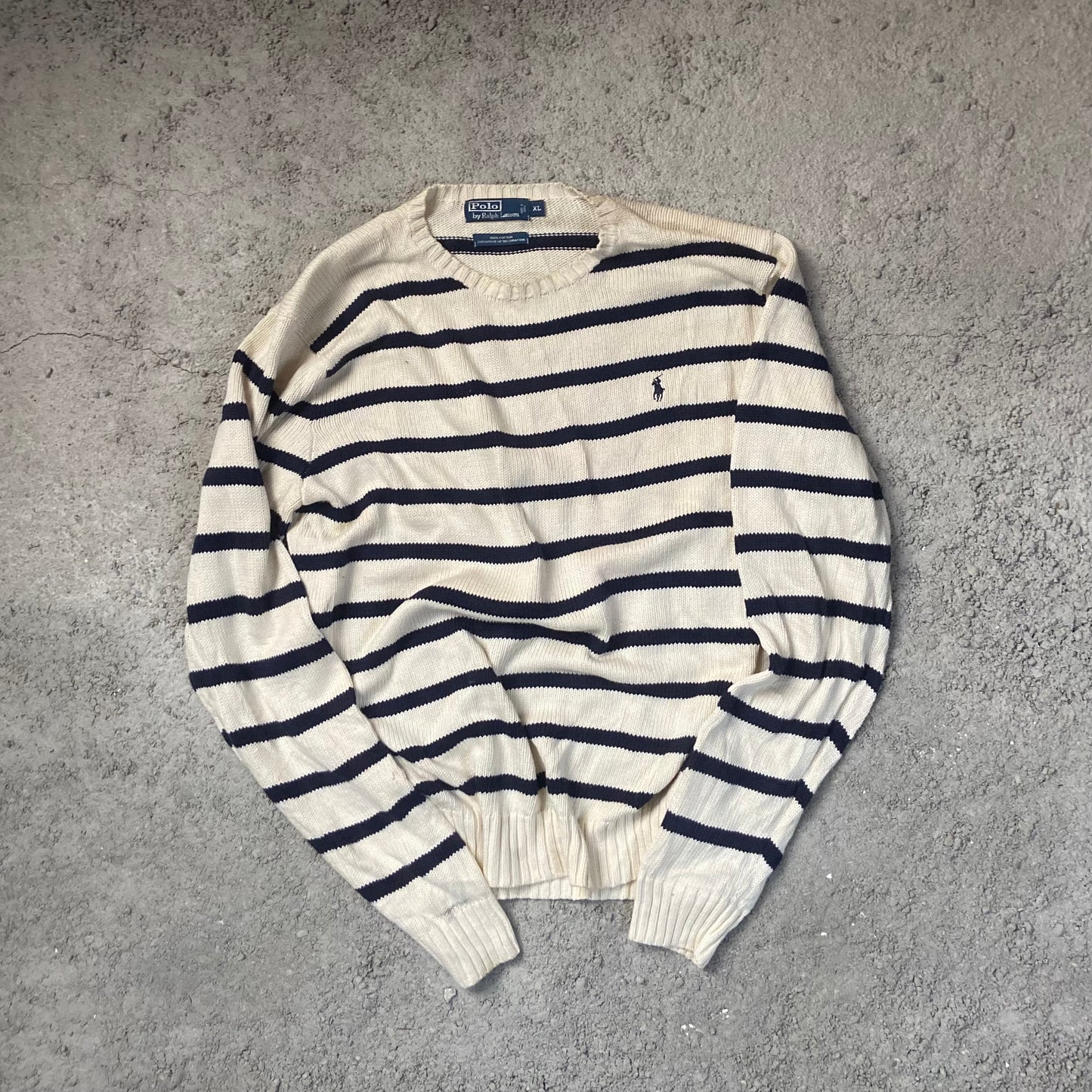 Vintage Polo Ralph Lauren Knit Sweater gestreift/ XL